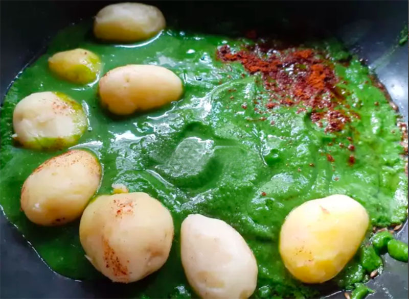 aloo palak