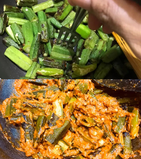 rez bhindi tomato gravy2