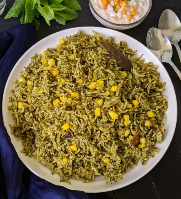 Мятно-кукурузный Пулао