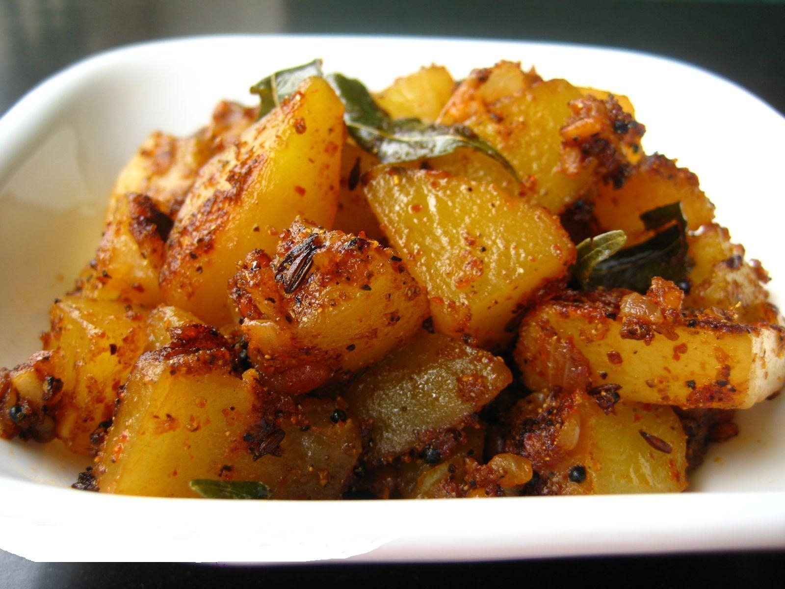 Быстрый картофель карри