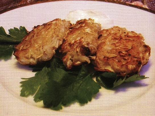 Капустные оладьи